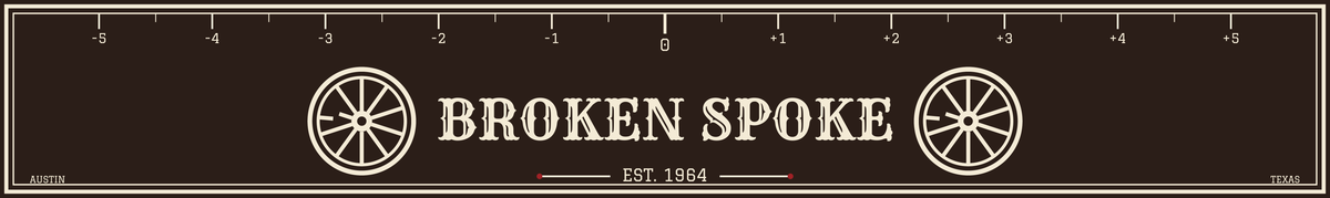 Broken Spoke custom dart oche — brown bar design